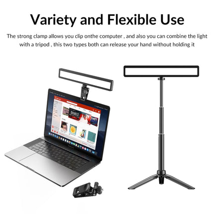 APEXEL APL-FL06 Portable Square Strip Live Video Conferencing Fill Light, APL-FL06