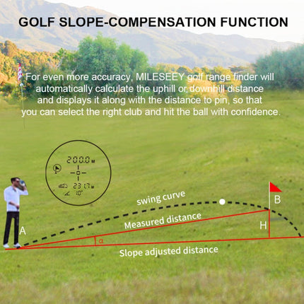 ARTBULL PF2E Golf Slope Correction Laser Rangefinder Outdoor Telescope, PF2E