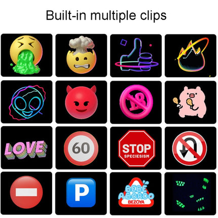 LED Dynamic Emoticon Car Display Screen 5V USB Interface, USB Interface