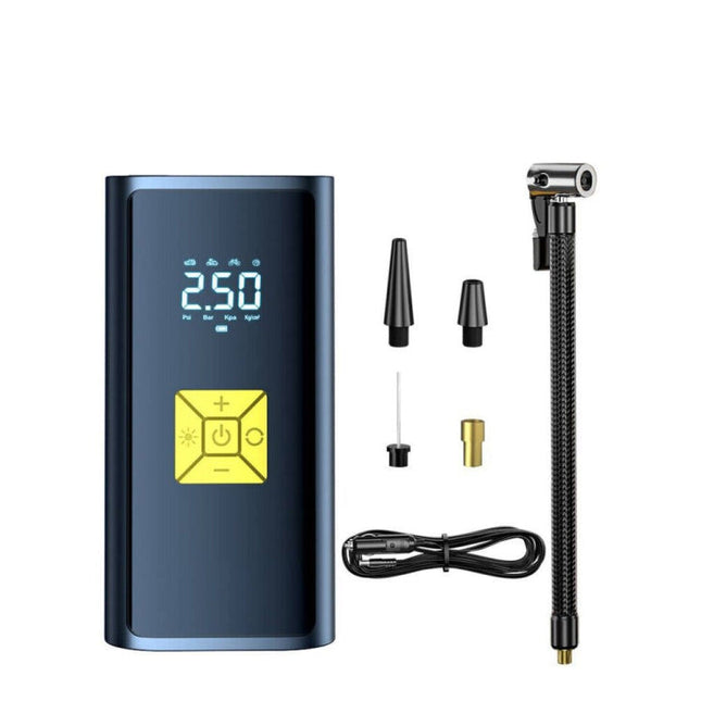 Small Portable Car Air Pump Tire Inflator for Motorcycle Bicycle, SUITU ST-9620A Wired Model, SUITU ST-9620B Wireless, SUITU ST-9620C  Wireless Power Bank