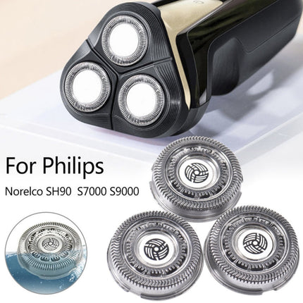 SH90 Shaver Head for Philips Razor S9000 S9152 S9011 S9041 S9371, SH90 3 Blade