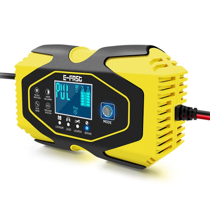 E-FAST Car Battery Charging LED Current Voltage Power Display Charger, EU Plug, US Plug, UK Plug, AU Plug, JPN Plug