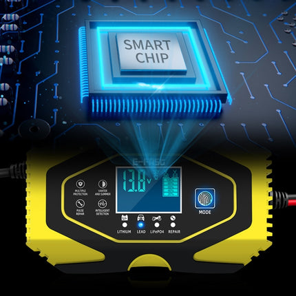 E-FAST Car Battery Charging LED Current Voltage Power Display Charger, EU Plug, US Plug, UK Plug, AU Plug, JPN Plug