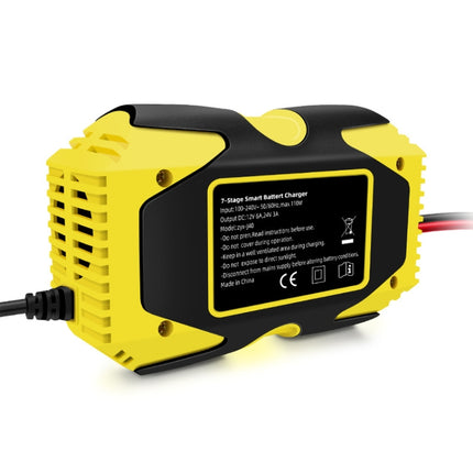 E-FAST Car Battery Charging LED Current Voltage Power Display Charger, EU Plug, US Plug, UK Plug, AU Plug, JPN Plug