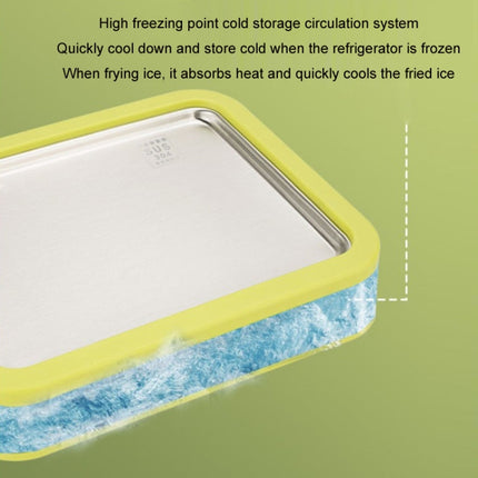 Mini Household Fried Yogurt Machine Children Homemade DIY Fried Ice Tray, Stainless Steel Green 26x21cm, Stainless Steel White 26x21cm, Stainless Steel Pink 22.5x17.5cm, Stainless Steel White 22.5x17.5cm, Aluminum Alloy White 22.5x17.5cm               ...
