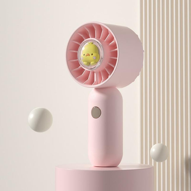 Hand Holds Small Fan Portable Mini Pocket Fan, Pink Duck, Blue Duck, Green Duck, White Duck, Pink Spray Plating Version, Blue Spray Plating Version, Green Spray Plating Version, White Spray Plating Version