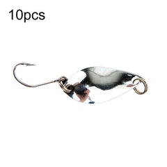 Single Hook Spoon Type Horse Mouth Melon Sequins False Lures Fishing Lures, 10pcs 5g, 10pcs 3.5g, 10pcs 2.5g, 10pcs 2g Mesh, 10pcs 2g Butterfly