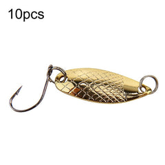 Single Hook Spoon Type Horse Mouth Melon Sequins False Lures Fishing Lures, 10pcs 5g, 10pcs 3.5g, 10pcs 2.5g, 10pcs 2g Mesh, 10pcs 2g Butterfly