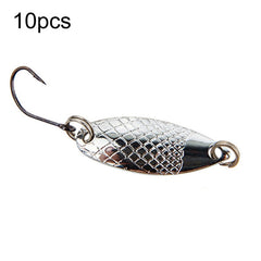 Single Hook Spoon Type Horse Mouth Melon Sequins False Lures Fishing Lures, 10pcs 5g, 10pcs 3.5g, 10pcs 2.5g, 10pcs 2g Mesh, 10pcs 2g Butterfly