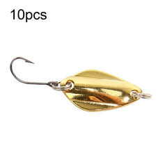 Single Hook Spoon Type Horse Mouth Melon Sequins False Lures Fishing Lures, 10pcs 5g, 10pcs 3.5g, 10pcs 2.5g, 10pcs 2g Mesh, 10pcs 2g Butterfly