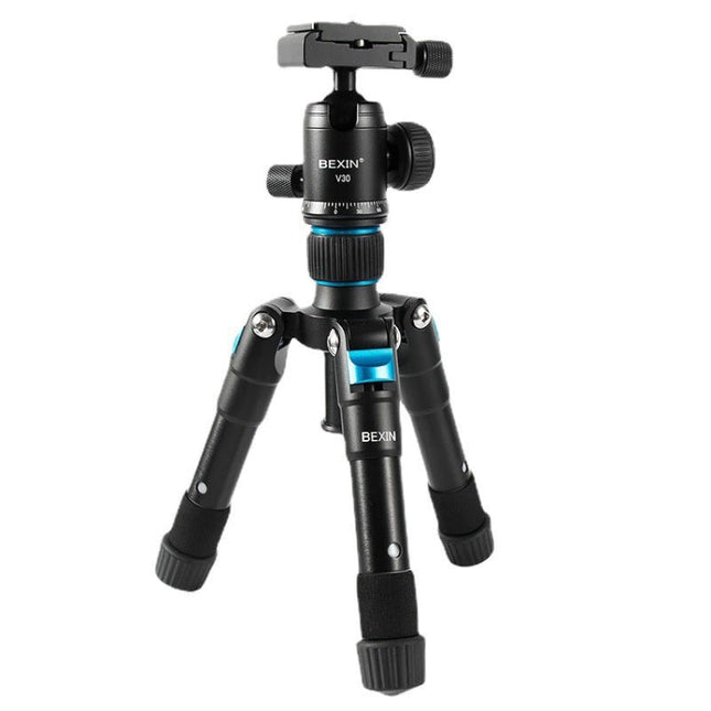 BEXIN V30 Adjustable Aluminum Alloy Desktop Camera Tripod Mini Portable Folding Live Tripod