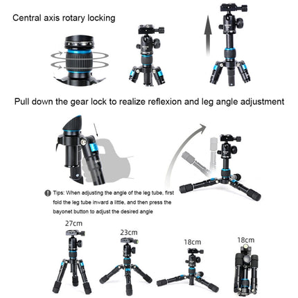 BEXIN V30 Adjustable Aluminum Alloy Desktop Camera Tripod Mini Portable Folding Live Tripod