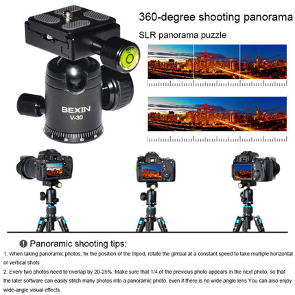 BEXIN V30 Adjustable Aluminum Alloy Desktop Camera Tripod Mini Portable Folding Live Tripod