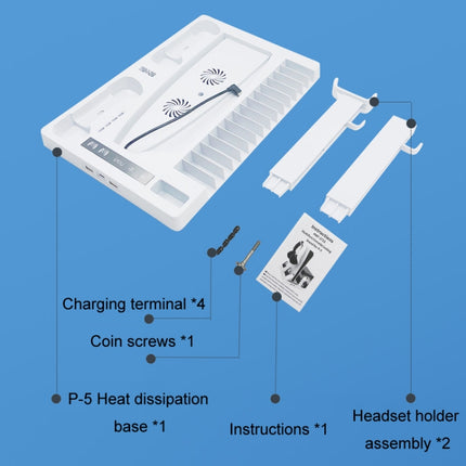 iplay for PS5 Host Cooling Handle Charging Base with Disc Storage Rack, HBP-271s