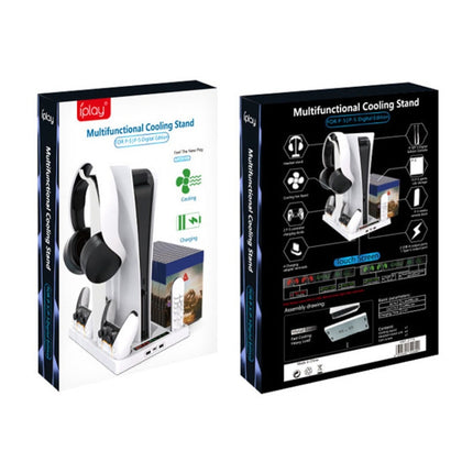 iplay for PS5 Host Cooling Handle Charging Base with Disc Storage Rack, HBP-271s
