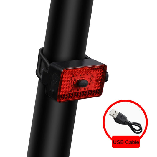 WEST BIKING Bike USB Warning Tail Light Night Riding Helmet Light