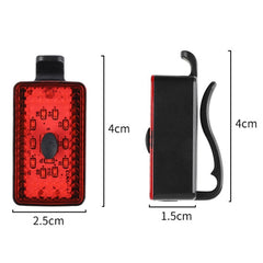 WEST BIKING Bike USB Warning Tail Light Night Riding Helmet Light