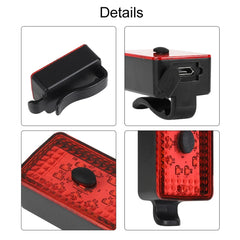 WEST BIKING Bike USB Warning Tail Light Night Riding Helmet Light