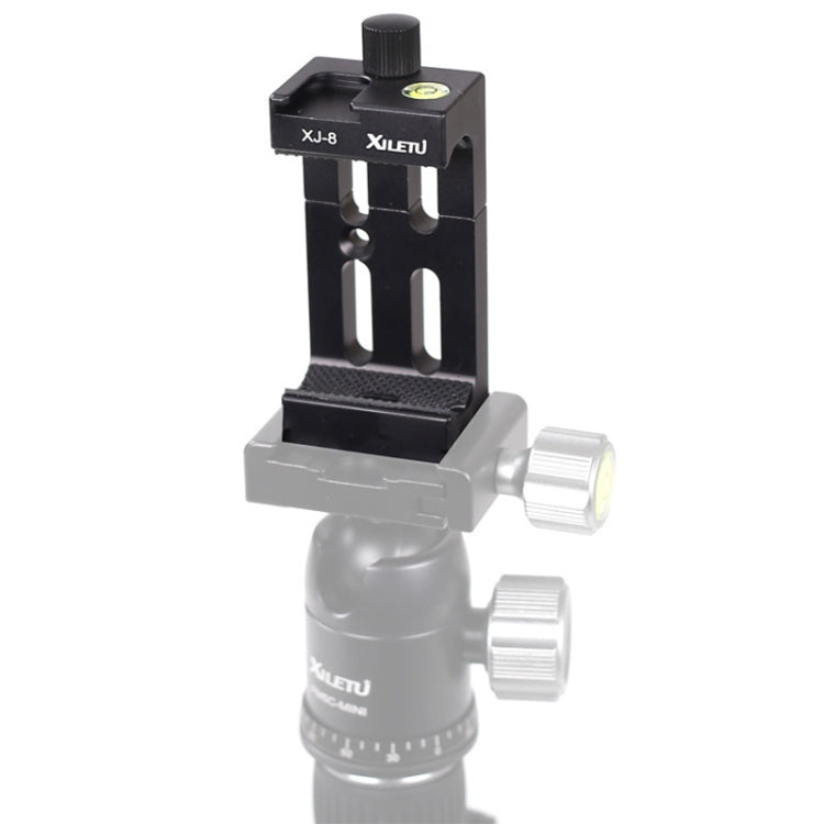 XILETU XJ-8 Aluminum Alloy Camera Head Tripod Mobile Phone Clip