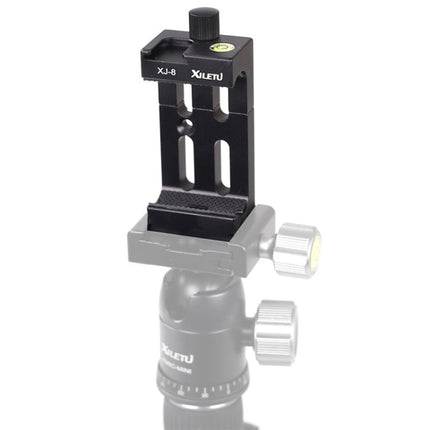 XILETU XJ-8 Aluminum Alloy Camera Head Tripod Mobile Phone Clip