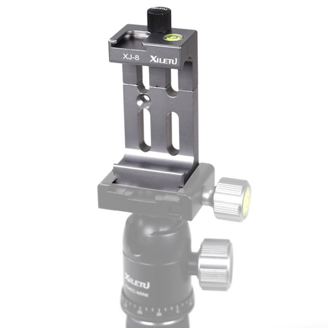 XILETU XJ-8 Aluminum Alloy Camera Head Tripod Mobile Phone Clip