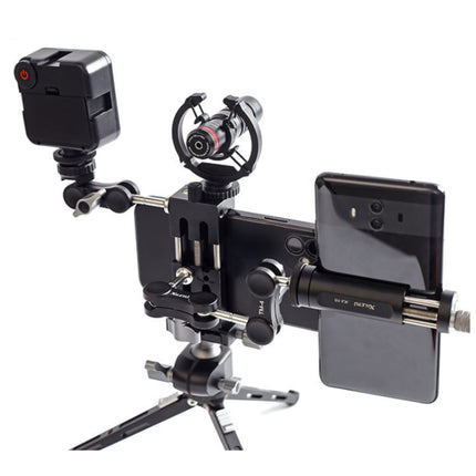 XILETU XJ-8 Aluminum Alloy Camera Head Tripod Mobile Phone Clip