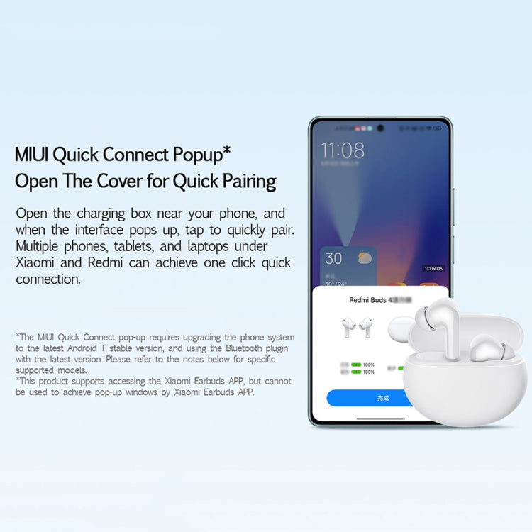 Original Xiaomi Redmi Buds 4 Vitality Edition Waterproof Wireless Bluetooth Calling Noise Reduction Earphone, Redmi Buds 4 Vitality