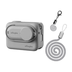 For Insta360 GO 3 AMagisn Silicone Body Cover Protective Case With Lanyard
