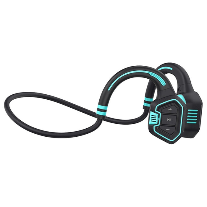 In-ear Waterproof Bone Conduction Earphone Magnetic Charging Swimming Sports Bluetooth Earphone, AS9 Grey, AS9 Orange, AS9 Blue