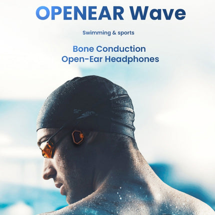 In-ear Waterproof Bone Conduction Earphone Magnetic Charging Swimming Sports Bluetooth Earphone, AS9 Grey, AS9 Orange, AS9 Blue