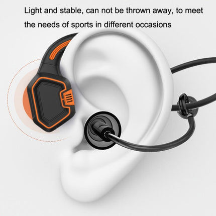 In-ear Waterproof Bone Conduction Earphone Magnetic Charging Swimming Sports Bluetooth Earphone, AS9 Grey, AS9 Orange, AS9 Blue