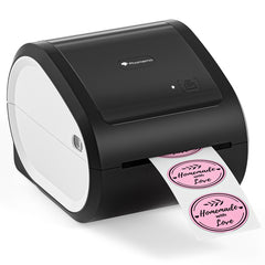 Phomemo D520-BT Bluetooth Thermal Shipping Label Printer Wireless Desktop Printer For Barcode Address Labels, US, EU