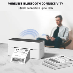 Phomemo PM241-BT Bluetooth Address Label Printer Thermal Shipping Package Label Maker, US, EU