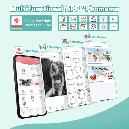 Phomemo T02 Standard Error Mini Pocket Small Portable Bluetooth Phone Photo Label Thermal Printer