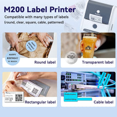 Phomemo M200 QR Code Tag Handheld Portable Bluetooth Thermal Label Printer, M200