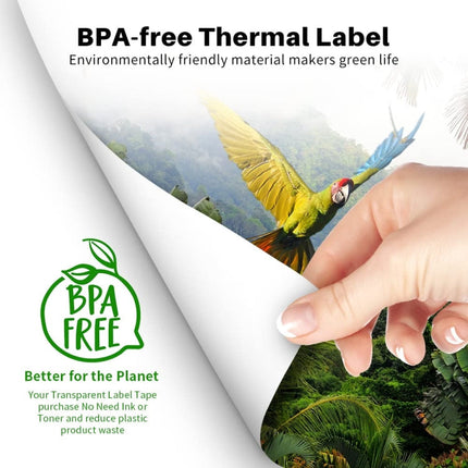 For Phomemo M08F 200sheets Thermal Printing Paper Compatible for MR.IN Brother Pocket Jet / MT800