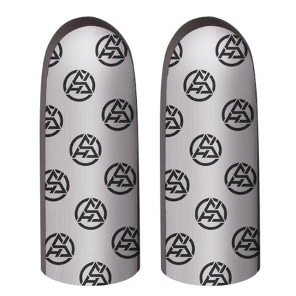 1pair Gaming Super Conductive Silver Cloth Chicken Game Finger Cover Touch Screen Anti-slip Sweatproof Hand Game Finger Gloves, Night Light, Sea Soul Beast, Silver