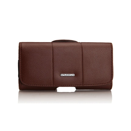 Nuoku Magnetic Flaps Leather Belt Case For Smart Phones