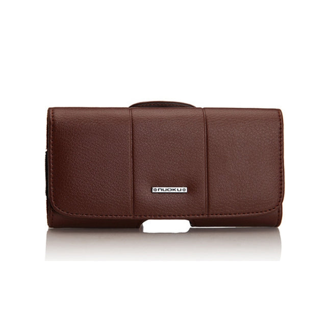 Nuoku Magnetic Flaps Leather Belt Case For Smart Phones