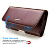 Nuoku Magnetic Flaps Leather Belt Case For Smart Phones, 15.5 x 7.5 x 2.5cm   5.8 Inch, 17.3 x 8 x 2.5cm  6.7 Inch