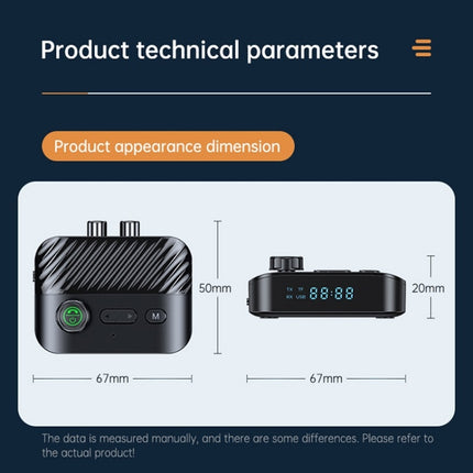 Digital Display Bluetooth 5.3 Audio Receiver Transmitter Support USB /TF Card MP3 Player, C68