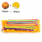 200pcs Pipe+200 Connectors