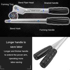 Manual Stainless Steel Pipe Iron Tube Bender Air Conditioner Copper Pipe Aluminum Pipe Bender