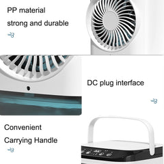 Desktop Mini Cold Air Fan Home Humidifier Dual Spray Air Conditioning Fan, Without Plug, With CN Plug