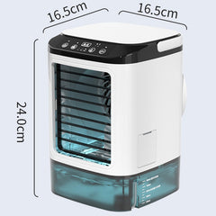 Desktop Mini Cold Air Fan Home Humidifier Dual Spray Air Conditioning Fan, Without Plug, With CN Plug