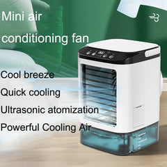 Desktop Mini Cold Air Fan Home Humidifier Dual Spray Air Conditioning Fan, Without Plug, With CN Plug