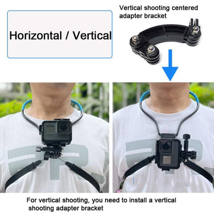 TUYU Camera Neck Holder Mobile Phone Chest Strap Mount  For Video Shooting//POV, Standard (Black), Standard (Blue), With Phone Clip (Black), With Phone Clip (Blue), Vertical Shooting (Black), Vertical Shooting (Blue), Vertical +Phone Clip (Black)      ...