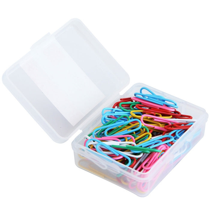 Deli 0024 100 pcs/box 2.8cm File Classification and Storage Color Paper Clips, 100pcs Paper Clips