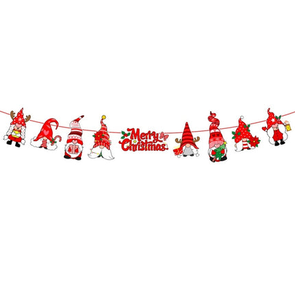 Christmas Alphabet Pull Flag Holiday Party Venue Decoration, HL024, HL025, HL026