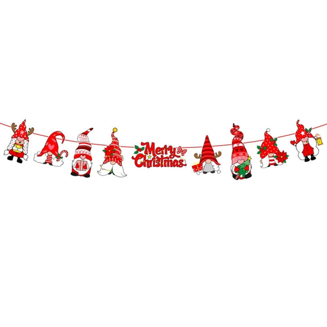 Christmas Alphabet Pull Flag Holiday Party Venue Decoration, HL024, HL025, HL026